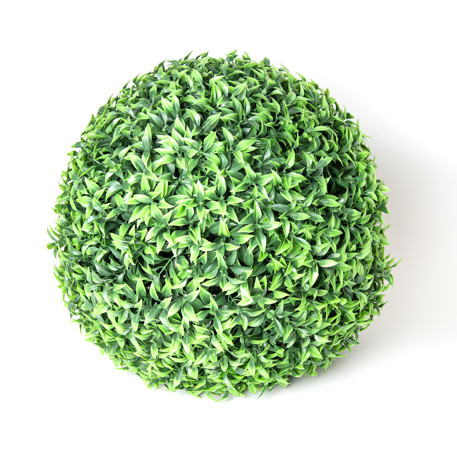 Yapay Şimşir Top (2 Adet Yarım Top) Yeşil 35 Cm. UV KORUMALI - Dış Mekan Uyumlu