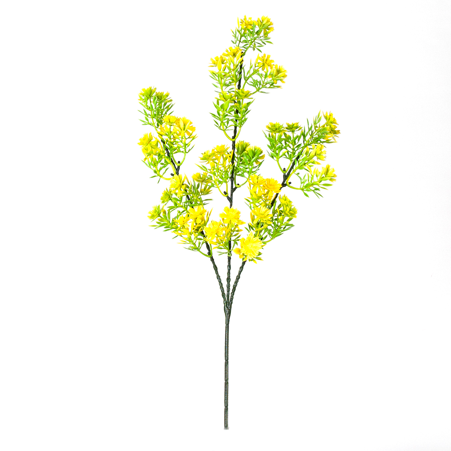 Yapay Çiçekli Bitki Sarı 60 Cm. UV Korumalı - Dış Mekan Uyumlu