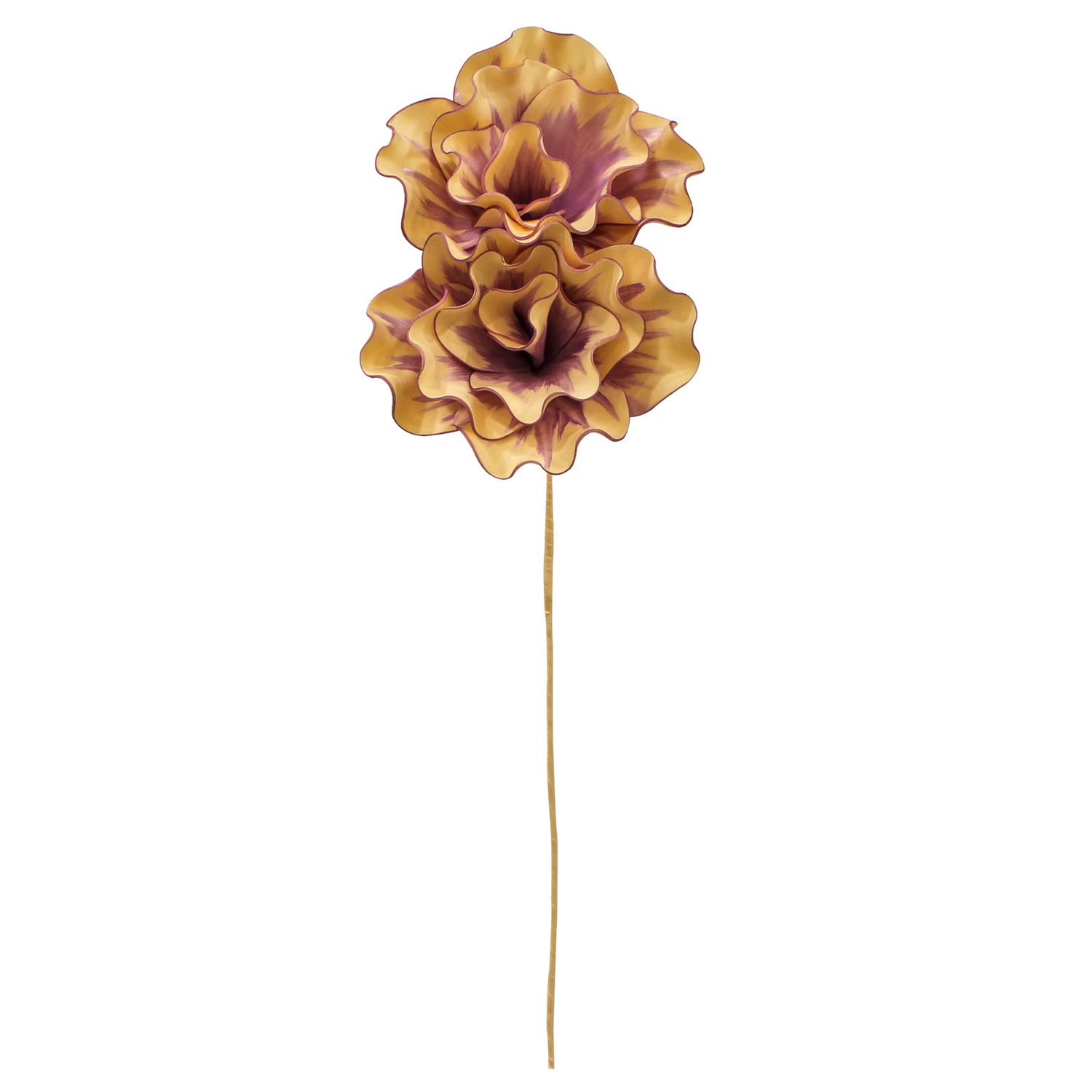 Yapay Çiçek Bulut Desen Simli Lila/Gold 75 Cm.