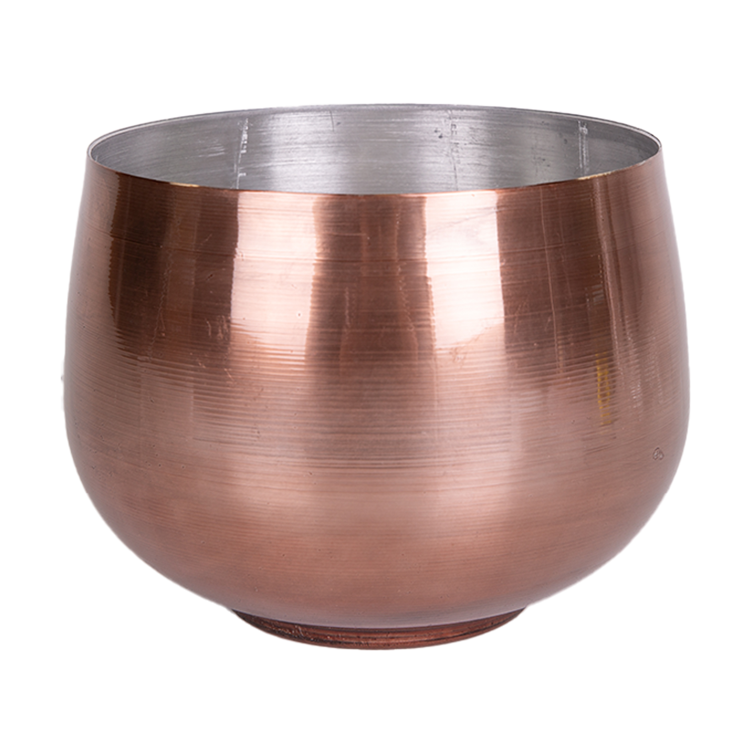Metal Saksı Bronz Küçük 17,5x15 Cm - Herdekora
