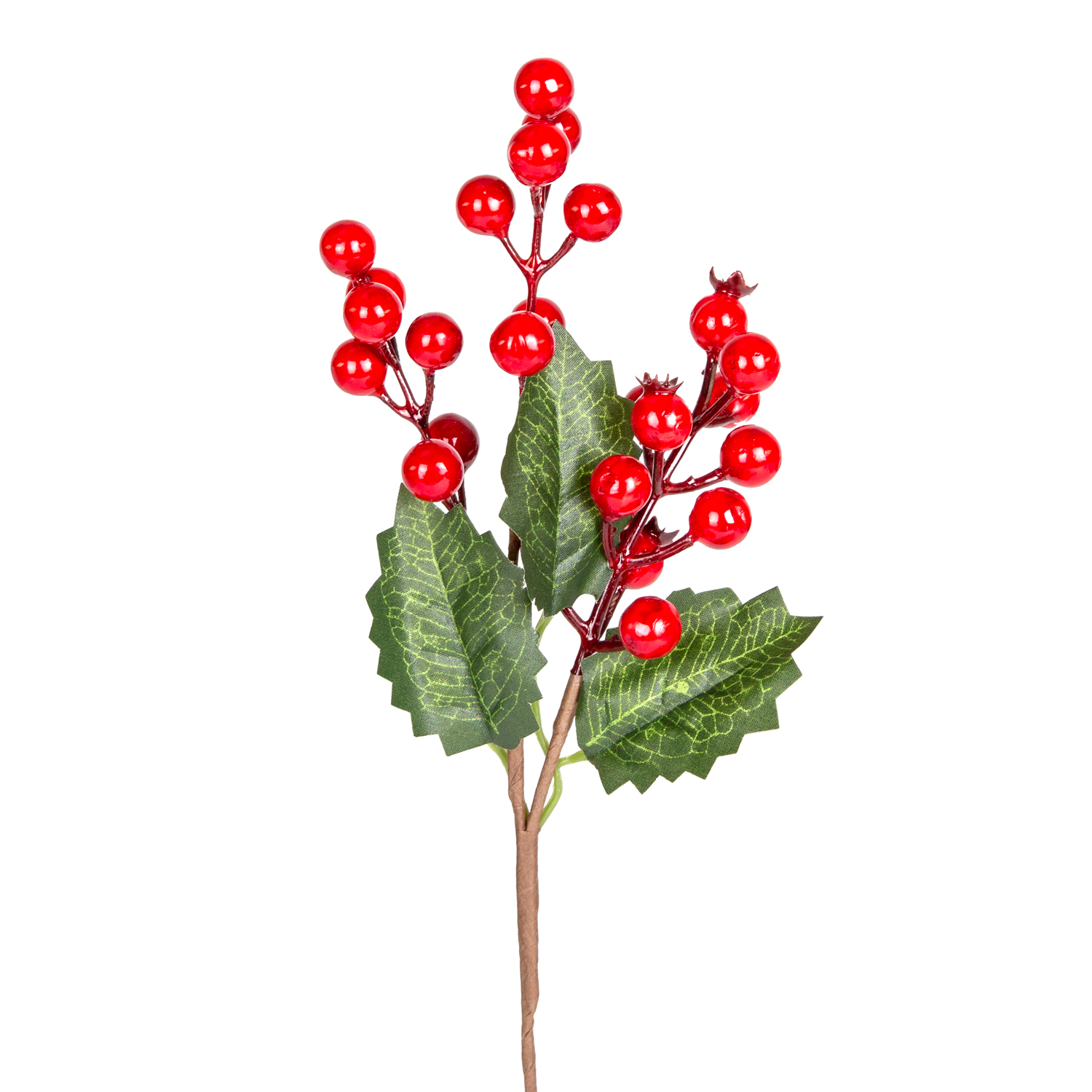 Yılbaşı Çiçeği Pike Berry Kırmızı-Yeşil 30 Cm. - Herdekora