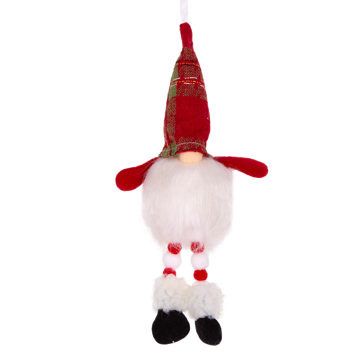 Yılbaşı Süsü Noel Baba Figürü Işıklı Kırmızı-Beyaz 8x27 Cm. - Herdekora