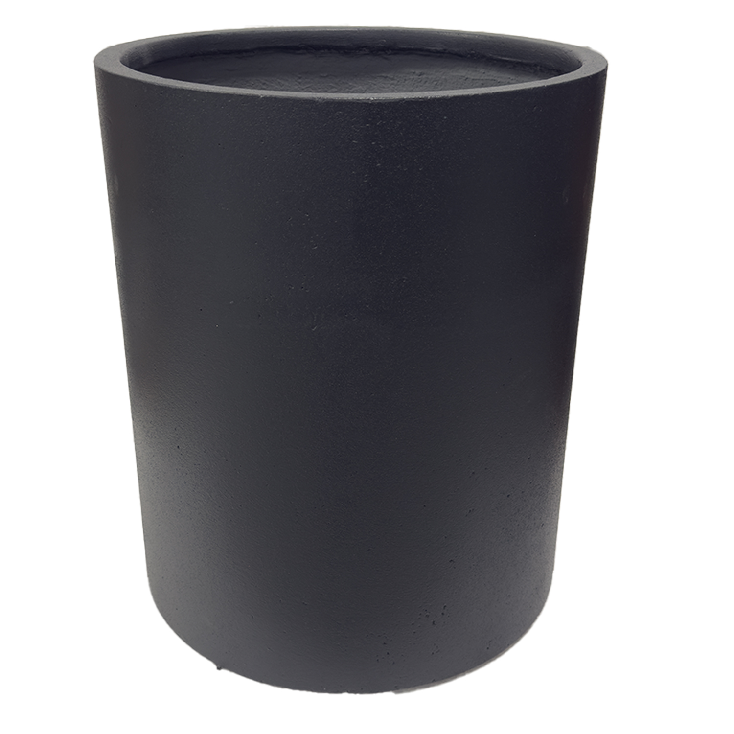 Beton Saksı Silindir Antrasit 40x37 Cm. - Herdekora