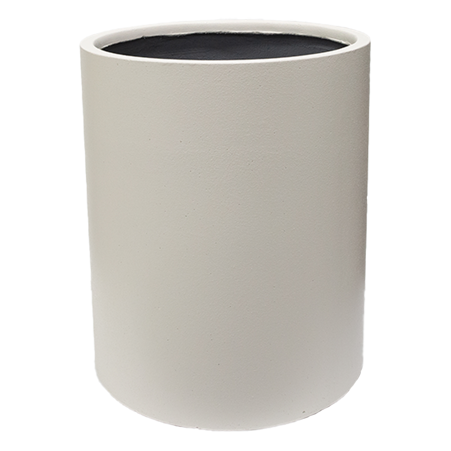 Beton Saksı Silindir Beyaz 40x37 Cm. - Herdekora