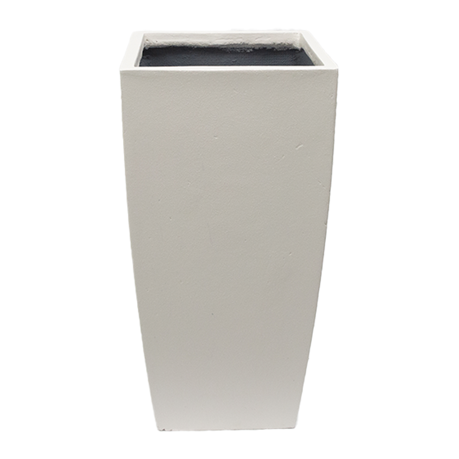 Beton Saksı Kare Beyaz 35x35x70 Cm. - Herdekora