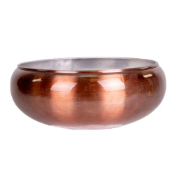Metal Saksı Bronz 29x12 Cm. - Herdekora