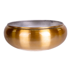 Metal Saksı Altın 29x12 Cm. - Herdekora