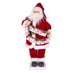 Yılbaşı Noel Baba ''Merry Christmas'' Müzikli Işıklı ve Hareketli 70 Cm. - Herdekora