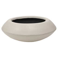 Beton Saksı Ufo Beyaz 25x17 Cm.