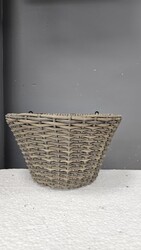 Duvar Sepeti Rattan Gri 18x18x30 Cm.